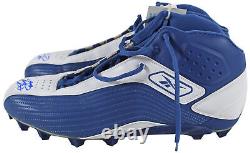 Cowboys Emmitt Smith Authentic Signed 12/21/02 Game Used Blue Reebok Cleats BAS