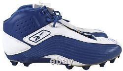 Cowboys Emmitt Smith Authentic Signed 12/21/02 Game Used Blue Reebok Cleats BAS