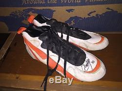 Curtis Conway Chicago Bears Game Used Signed Autographed Cleats withCOA Worn