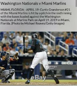 Curtis Granderson Miami Marlins Game Used Cleats Mets Yankees Tigers Blue Jays