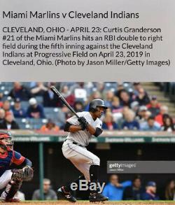 Curtis Granderson Miami Marlins Game Used Cleats Mets Yankees Tigers Blue Jays