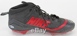 D-Backs Patrick Corbin Game Used Signed Black/Red Nike Zoom Trout 4 Cleats BAS