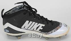 D-Backs Patrick Corbin Game Used Signed Black/White Nike Zoom Trout Cleats BAS