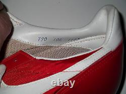 DEVON WHITE Dual Signed Game Used Red NIKE Cleats California Angels Auto PSA/DNA