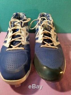 Danny Duffy Game Used Cleats Signed GU Kansas City Royals KC Royals Autograph
