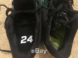 Darrelle Revis Game Used Custom Signed Gloves & PE Team Issued Nike Cleats Jets