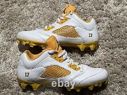 Davante Adams Auto Signed Game Used Custom Jordan 5 Pe Promo Cleats Photos Coa