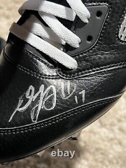 Davante Adams Auto Signed Practice/game Worn Custom Jordan 5 Pe Promo Cleats