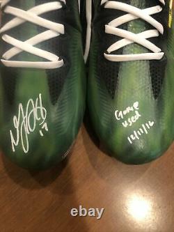 Davante Adams Signed Game Used Cleats