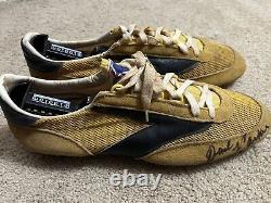 Dave Parker Game Used Worn Cleats Signed Pittsburgh Pirates Full JSA Letter