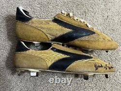 Dave Parker Game Used Worn Cleats Signed Pittsburgh Pirates Full JSA Letter