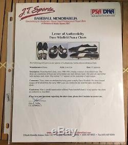 Dave Winfield Game Used Worn Autograph Cleats New York Yankees PSA/DNA 1981