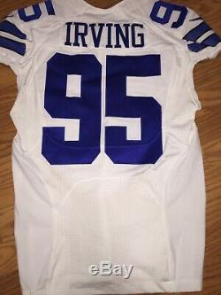 David Irving Dallas Cowboys Game Used Worn Jersey Cleats Chiefs #95 Demolished