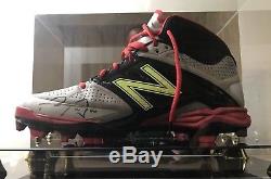 David Ortiz 2016 Final Season Autographed Game Used Worn Cleat Red Sox MLB Holo