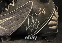 David Ortiz Signed Autographed Game Batting Practice Used Cleats Red Sox Steiner