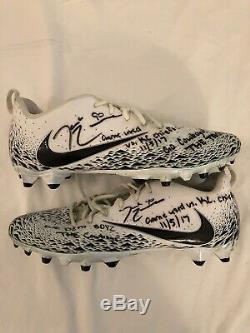 Demarcus Lawrence Dallas Cowboys Authentic Game Used Autographed Cleats JSA COA