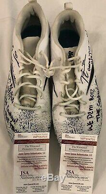 Demarcus Lawrence Dallas Cowboys Authentic Game Used Autographed Cleats JSA COA
