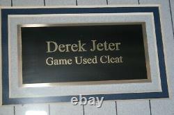 Derek Jeter 2001 Autographed Game Used Cleat! Shadowbox! Steiner COA