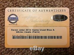 Derek Jeter Steiner Sports Game Used Cleats 2014 New York Yankees