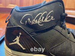 Derek Jeter Yankees Game used double signed Cleats black Nike