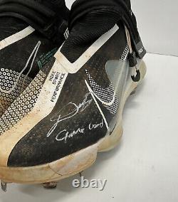 Diego Cartaya Dodgers #1 Prospect Signed Game Used Trout Cleats Bas Bh019518/19
