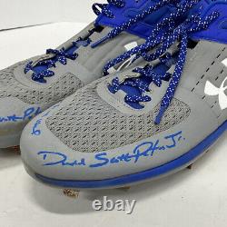Dj Peters Dodgers Tigers Full Name Signed Game Used Cleats Psa Rg29214/15