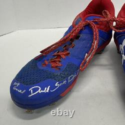 Dj Peters Dodgers Tigers Full Name Signed Game Used Cleats Psa Rg29222/23