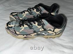 Drake Baldwin Atlanta Braves Signed Auto 2024 Game Used Cleats Camo