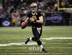 Drew Brees first career playoff win game worn signed 2006 NFC cleats JSA COA