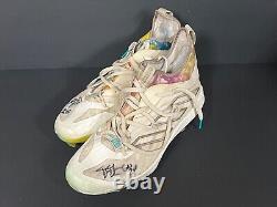 Drew Gilbert New York Mets Auto Signed 2024 Game Used Cleats Beckett Hologram