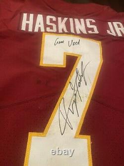 Dwayne Haskins Auto Game Used Jersey + Cleats Set From First New Franchise Win