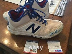 Edwin Rios Los Anageles Dodgers Game Used Rookie Nb Cleats Dual Signed Psa/dna