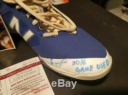 Eloy Jimenez Game Used Autographed Inscribed Cleats (2016)jsa Witness Protected