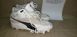 Eric Chavez Oakland A's Yankees Game Used Autograph Cleats Mlb All Star