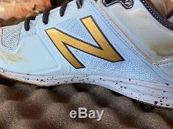 Evan Longoria Signed Game Used Cleat Inscribed GU 2017 MLB Rays Authenticated