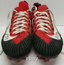 FRED WARNER Signed SAN FRANCISCO 49ERS 2019 GAME USED Cleats, Shoes. BECKETT