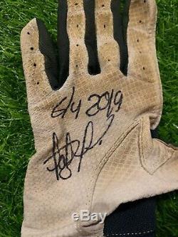 Fernando Tatis Jr San Diego Padres Game Used Batting Gloves Tatis LOA Signed