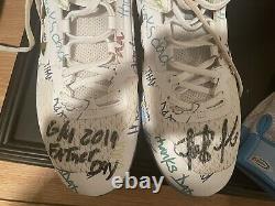 Fernando Tatis Jr game used Fathers Day rookie year cleats signed