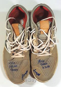 Francisco Mejia Autographed Game Used 2016 Future's Game NB Cleats with PD LOA