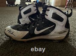 GAME USED! PETE ALONSO Pre-Rookie Game Used Signed Cleats LOA (MLB AUTH)