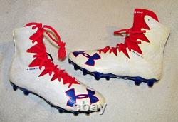 Game Used Issued New Buffalo Bills Football Spikes Cleats Daniel O'leary Size 13