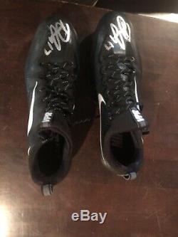 Game Used Worn Cleats Devin Funchess Signed Carolina Panthers