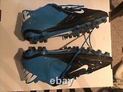 Game Used Worn Cleats Vernon Butler Signed Carolina Panthers