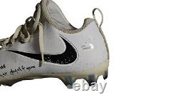 Game Worn Jacob Hollister Cleat New Englands Patriots