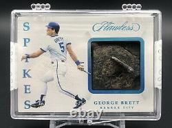 George Brett Flawless GAME USED spikes/cleats Jersey #5/9! Encased