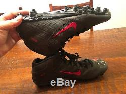 George Kittle Signed Game Used Football Cleats Beckett BAS Coa 49ers Shoes Nike