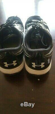 Giants Brandon Belt Authentic Signed Game Used Size 15 Under Armour Cleats COA