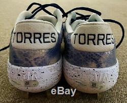 Gleyber Torres MLB Holo Fanatics Game Used Autographed Cleats 2019 NY Yankees