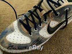 Gleyber Torres MLB Holo Fanatics Game Used Autographed Cleats 2019 NY Yankees