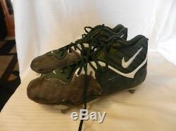 Green Bay Packers Nike Spikes Cleats Signed by #31 Al Harris Game Used